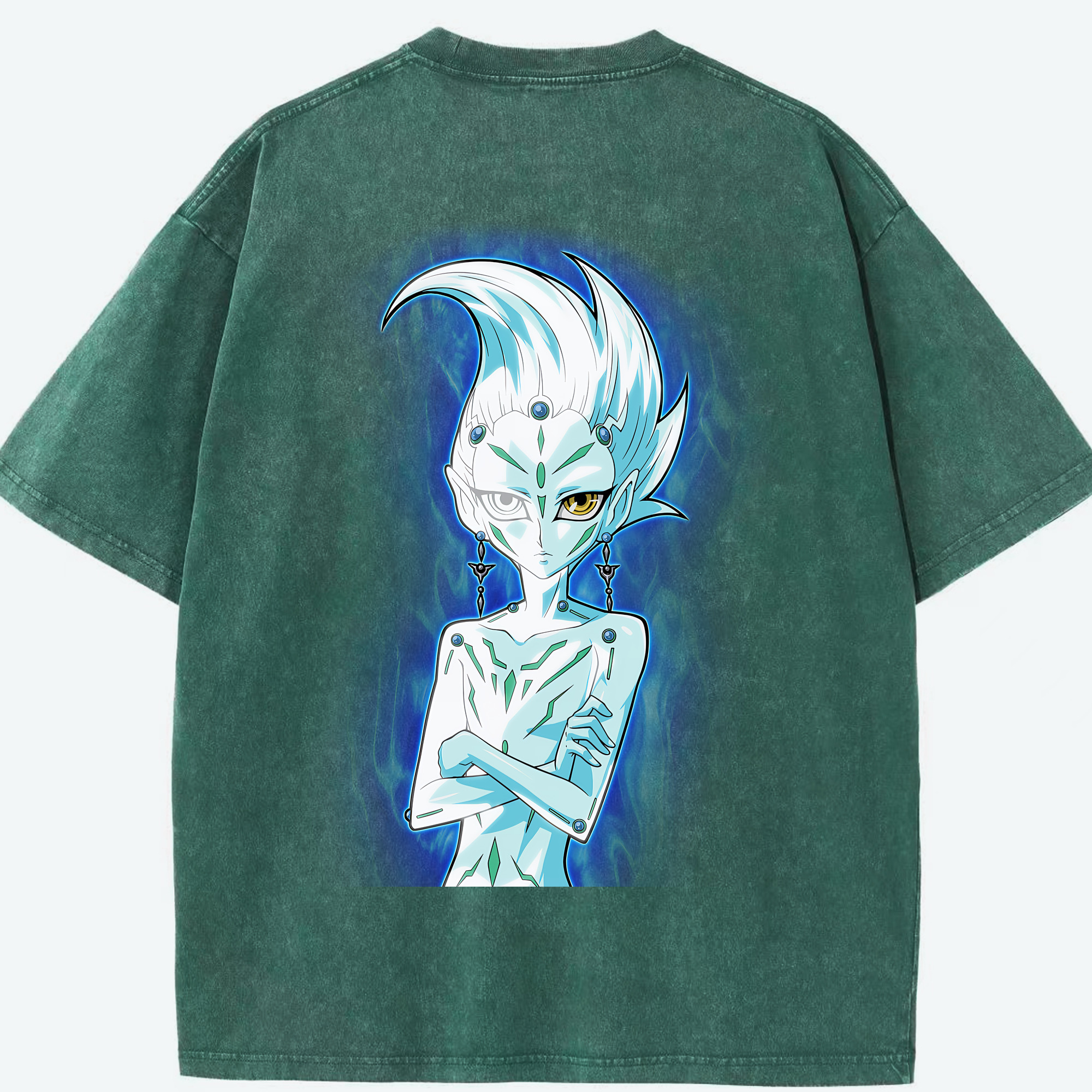 （画像用） 遊☆戯☆王 Yu-Gi-Oh! 綿100% ヴィンテージ風 半袖Tシャツ（背面プリント）
